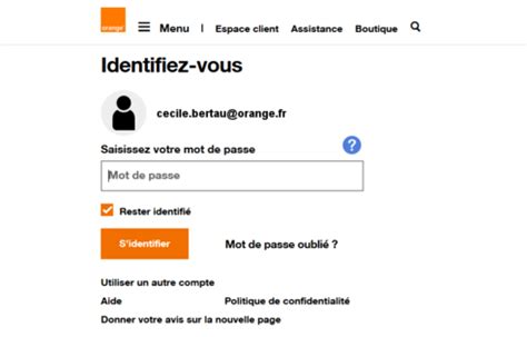 portail orange client|Je midentifie